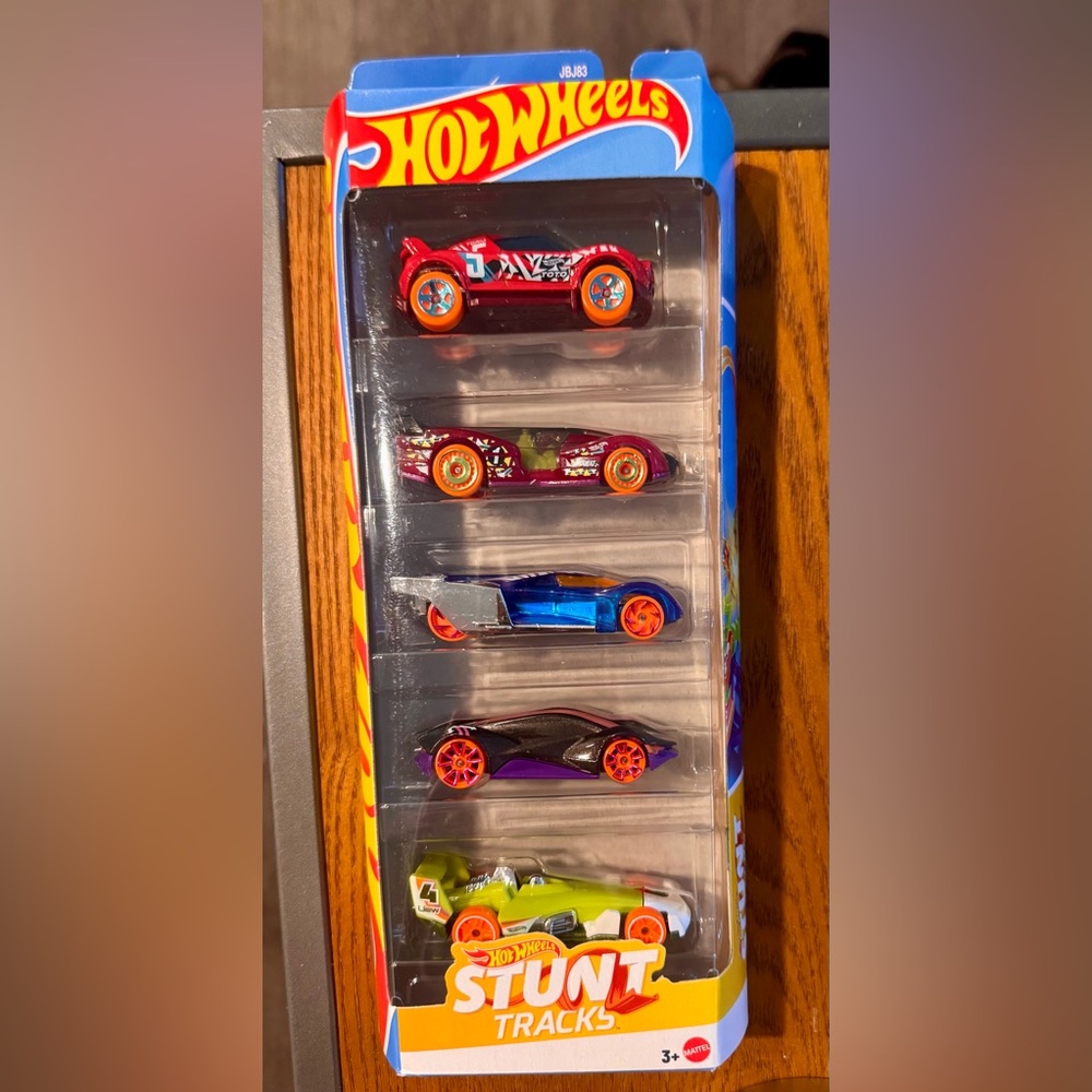 🔥 Hot Wheels Stunt Tracks 5-Pack – Exotique / Electrack / Lindster Prototype